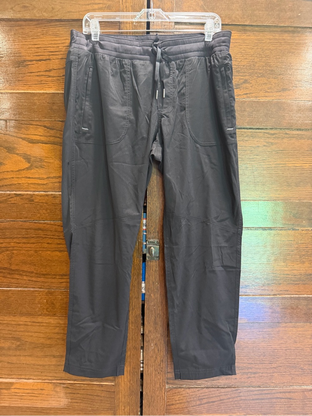 NWT L.L. Bean large petite vista camp Black Drawstring Jogger Pants hiking spf